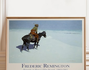 競馬　馬　フレデリック・レミントン画集 フリー絵画] フレデリック・レミントン 「ティンバーに向かって突進