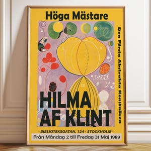 Hilma Af Klint Exhibition Poster: Modern Abstract Art Print
