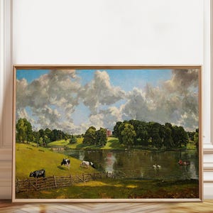John Constable Wivenhoe Park Print: English Countryside Art, Pastoral Landscape