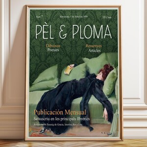 Ramon Casas Pèl & Ploma Ausstellungsplakat - Catalan Modernisme Print