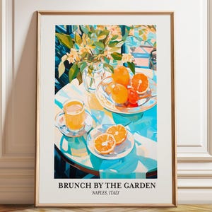 Naples Italy Print: Citrus Brunch Still Life Art
