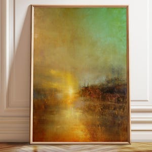 William Turner Sunset Abstract Painting: Fine Art Print, Canvas or Framed