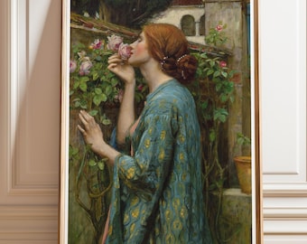 John William Waterhouse - Rosens själ - Prerafaelitiskt konsttryck