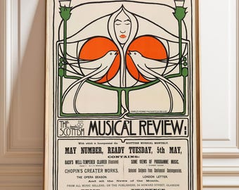 Charles Rennie Mackintosh Scottish Art Nouveau Poster