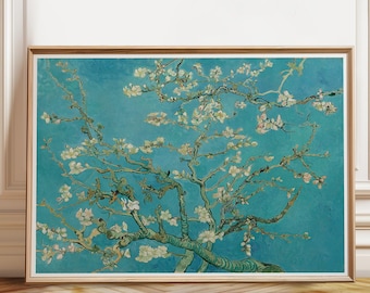 Van Gogh Almond Blossom Print: Botanical Art Reproduction