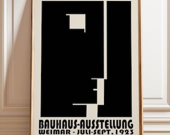Bauhaus Exhibition Poster 1923: Geometric Art Print
