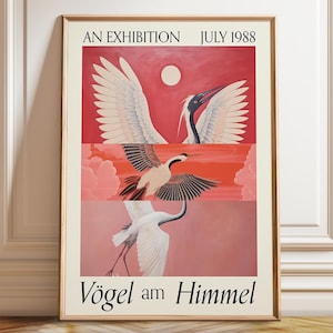 Bird Wall Art Exhibition Poster on Avian Art Bird Decor for Room Animal Decor Aesthetic – Poster, Framed and Canvas Print