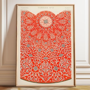 Turkish Art Print - Vintage Reproduction Turkish Design From