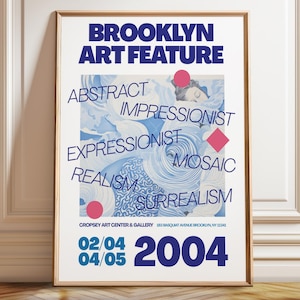 Brooklyn Art Feature Poster: Abstract Surrealism Exhibition Print
