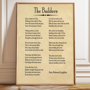 Poema de los constructores: Henry Wadsworth Longfellow, poesía inspiradora