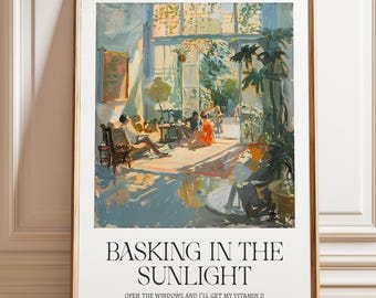 Matisse Inspired Sunroom Print: Warm Indoor Scene, Gallery Wrapped Canvas Available