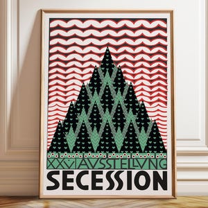 Art Nouveau Style Decor Vienna Secession Exhibition - Poster, Framed, and Canvas Print