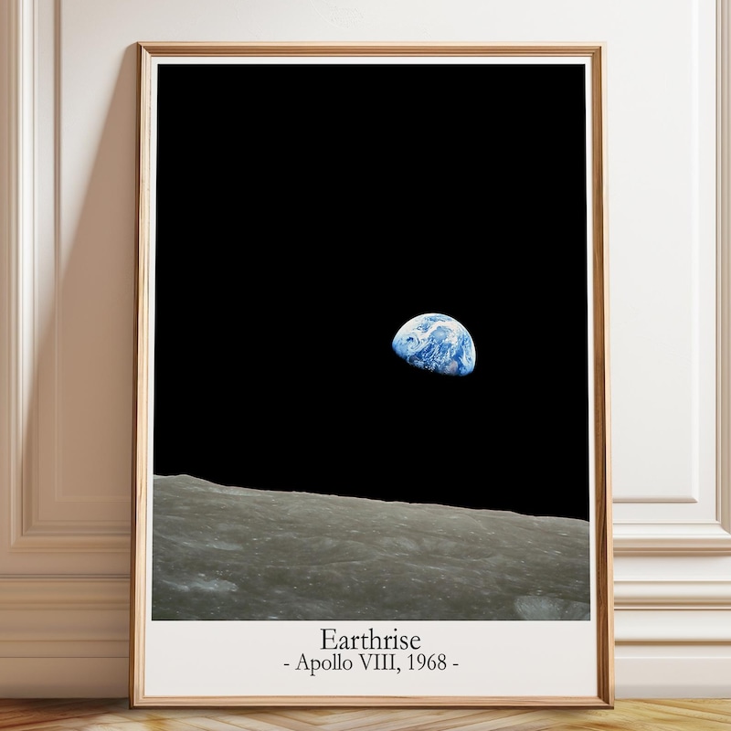 Framed Earthrise Art - Etsy