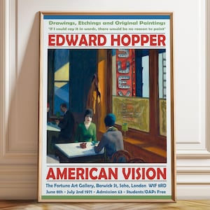 Edward Hopper Exhibition Poster: Museum-Quality Art Gallery Print