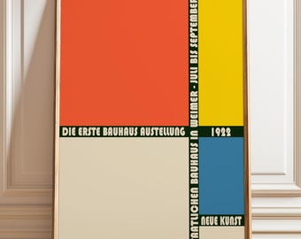 Bauhaus Exhibition Poster 1922: Museum Grade Art Print