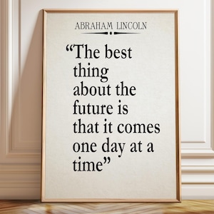 One Day At A Time Quote - 12 Steps Recovery Quote - Poster, Framed, and Canvas Print