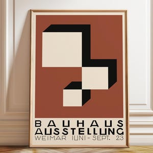 Bauhaus Exhibition Print 1923: Geometric Modern Art