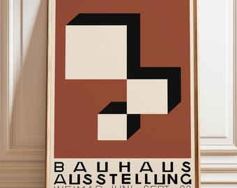 Bauhaus Exhibition Print 1923: Geometric Modern Art