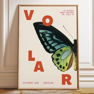 Barcelona Schmetterling Ausstellungsdruck: Mid-Century Modern Wall Art