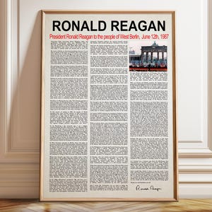 Ronald Reagan Evil Empire Speech Ronald Reagan President - Poster, Framed, and Canvas Print