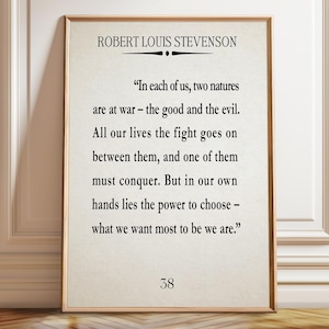 Recovery Quote Addiction Recovery Decor by Robert Louis Stevenson Framed Poster, Inspirational Wall Art - Poster, Framed, and Canvas Print