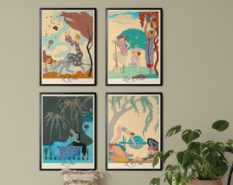 The 4 Elements Air, Earth, Fire and Water Set of 4 Element Prints Bring the Power of Nature to Your Walls with this Set of 4 Prints