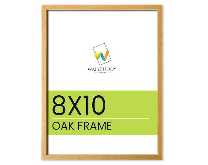 Thin Wooden Oak Frame 8x10 inches Contemporary Oak Wood Thin Frame: Elegant and Minimalistic Wall Décor