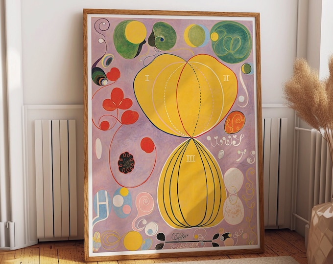 Hilma of Klint Abstract Art Group IV, No. 7, The Ten Largest, Adulthood Painting Transform Your Space with Hilma of Klint's Abstract Art