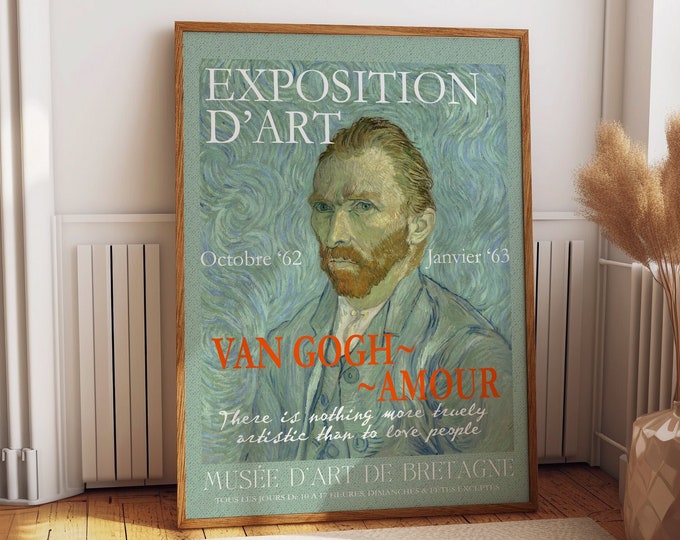 Van Gogh Exhibition Poster 1962 Van Gogh Museum Poster Museum Print