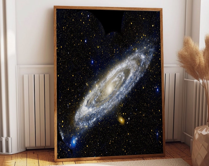 Andromeda Galaxy Poster Space Decor Space Poster Space Wall Art Space Photo Nebula Poster Nebula Print Galaxy Print Outer Space Wall Art