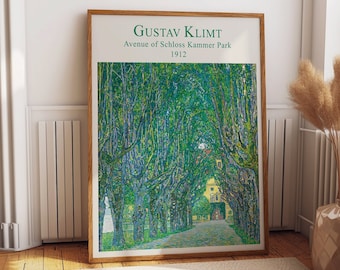 Avenue of Schloss Kammer Park by Gustav Klimt - Exquisite Art Print for Home Decor