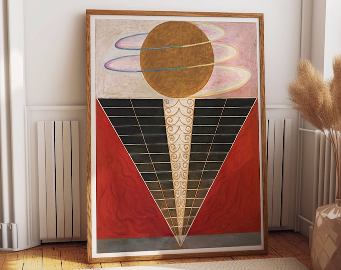 Geometric Abstraction: Hilma af Klint Wall Art for Modern Home Interiors Hilma af Klint Wall Art Geometric Abstract Geometric Art Print