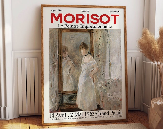 Berthe Morisot Art Exhibition Poster Mid Century Museum Poster Art