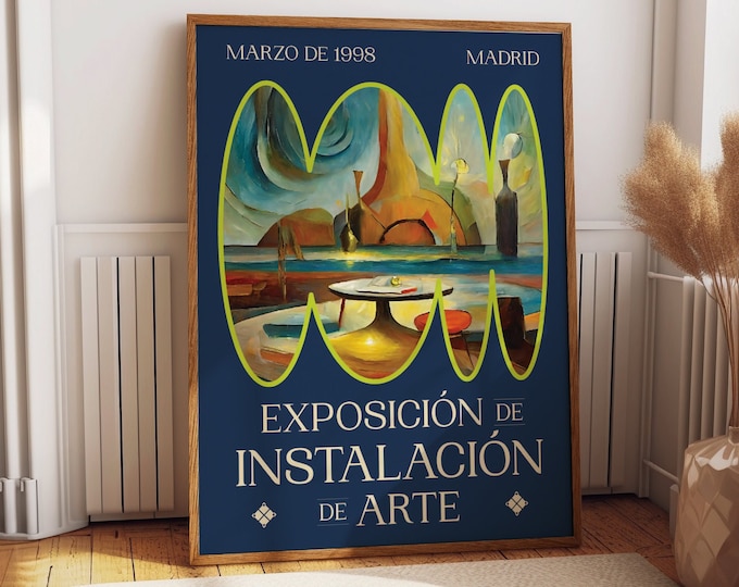 Modernism Exhibition Poster: 1998 Iconic Art Installation Highlights - Elevate Your Space with Office and Home Gallery Wall Decor Ideas