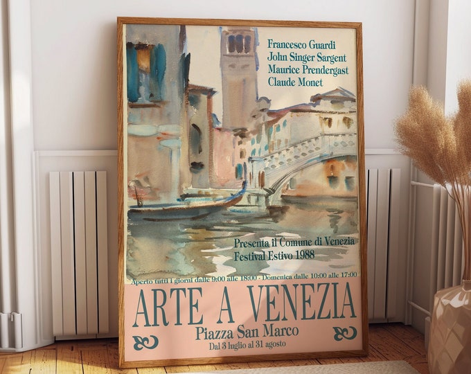 Venice Poster Venice Art Exhibition Print