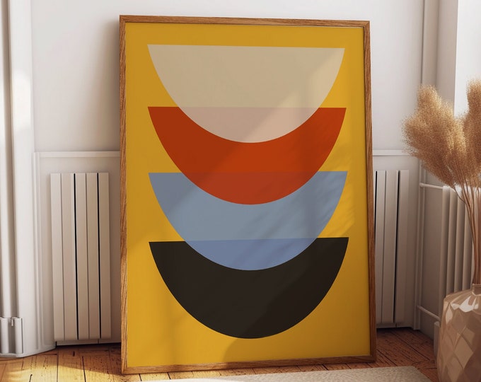 Abstract Scandinavian Print Abstract Decor Abstract Shape Print Nordic Print