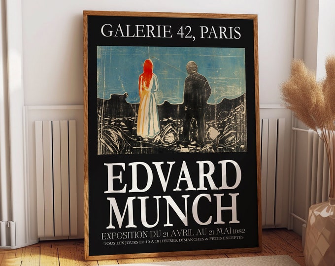 Edvard Munch Exhibition Poster Museum Poster
