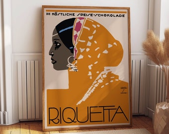 Graphic Design Poster Vintage Chocolate Advert 1921