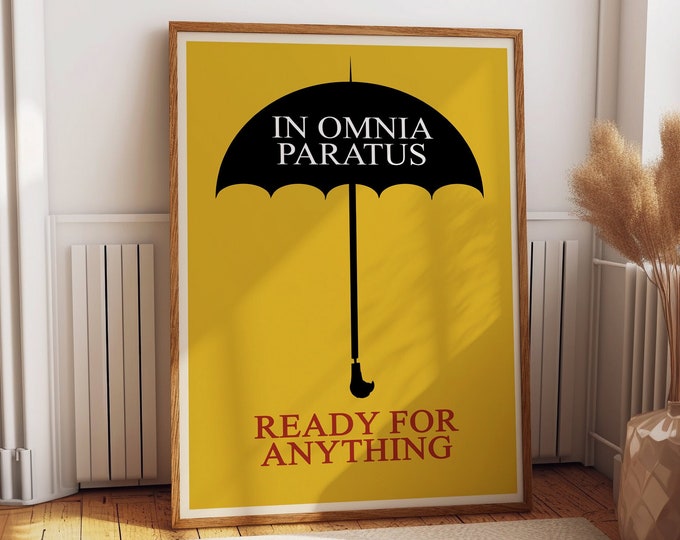 In Omnia Paratus Poster Ready For Anything Print Latin Quote Poster Latin Print Latin Poster Fashion Decor Fashion Wall Art Fashion Print