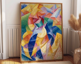 Captivating Sea Dancer: Gino Severini Abstract Poster - Modern Art Masterpiece for your Home Decor Colorful Art Work Abstract Print