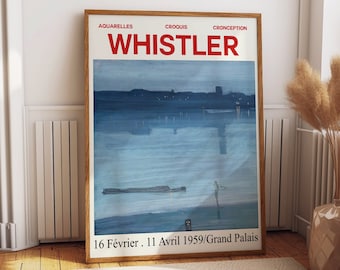 Museum Art Poster for Painting Exhibition James Abbott McNeill Whistler
