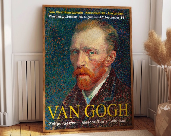 Van Gogh Exhibition Art Poster 1984 Amsterdam Print