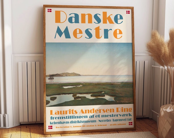 Famous Exhibition Poster by L.A. Ring Danish Museum Print