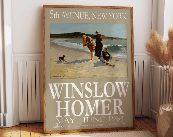 Winslow Homer Museum Exhibition Poster Art Exhibition Print