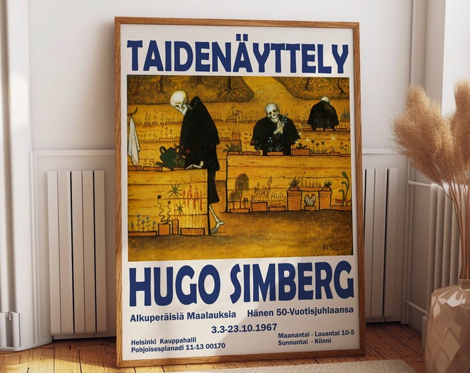 Hugo Simberg Exhibition Poster Finnish Poster 1967