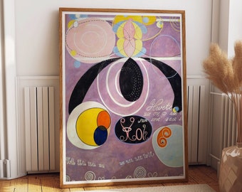 Spiritual Abstractions: Hilma Af Klint's Unique Modern Print - The Ten Largest No. 6, Adulthood - Captivating Art for Contemporary Interiors