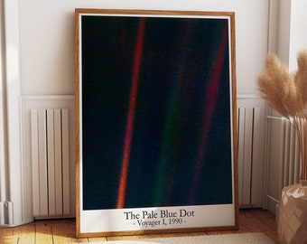 The Pale Blue Dot Poster Pale Blue Dot Print Astronomy Poster Science Poster Science Decor Space Poster Art Space Art Space Decor