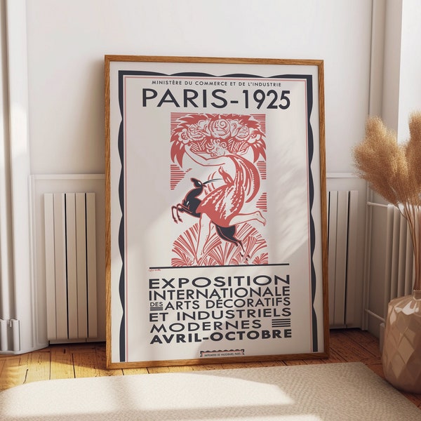 Paris Poster 1925 International Exhibition of Modern Decorative and Industrial Arts