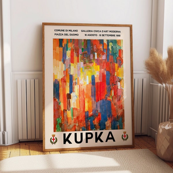 Kupka Exhibition Poster - Frank Kupka Abstract Artwork Wall Art - Colorful Livingroom, Kitchen, Office and Bedroom Decor
