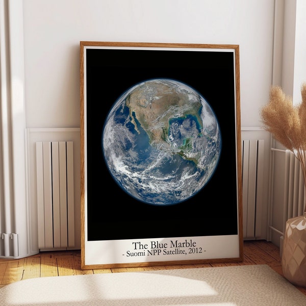 The Blue Marble Photo 2012 Earth From Space Poster Bring the Beauty of Earth into Your Home with The Blue Marble 2012 Space Poster
